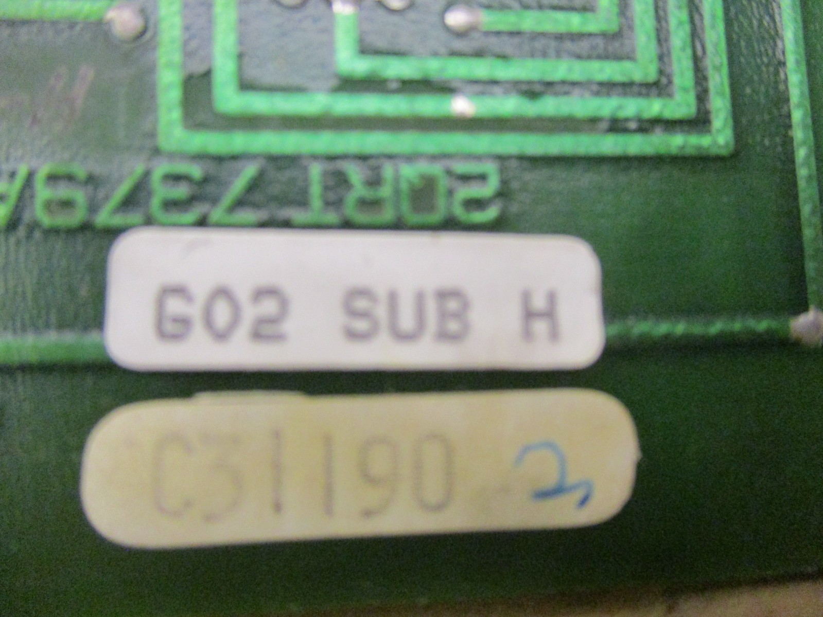 Westinghouse 7379A62 G02 2QRT10 SUB H 7379A90 2FILM4 53224HI