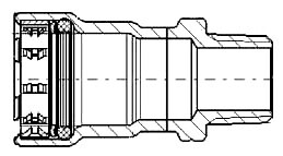 Viega 25101 MegaPressG x MPT 1/2 Inch Carbon Steel Adapter