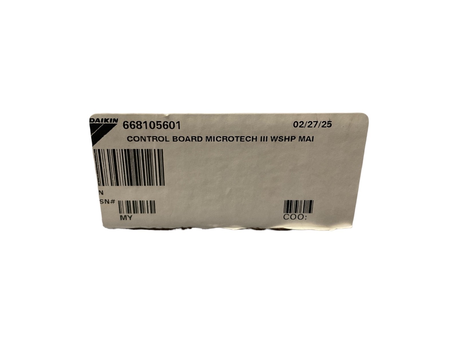 Daikin 668105601 Control Board MicroTech III WSHP, MAI, VERSION 6.2