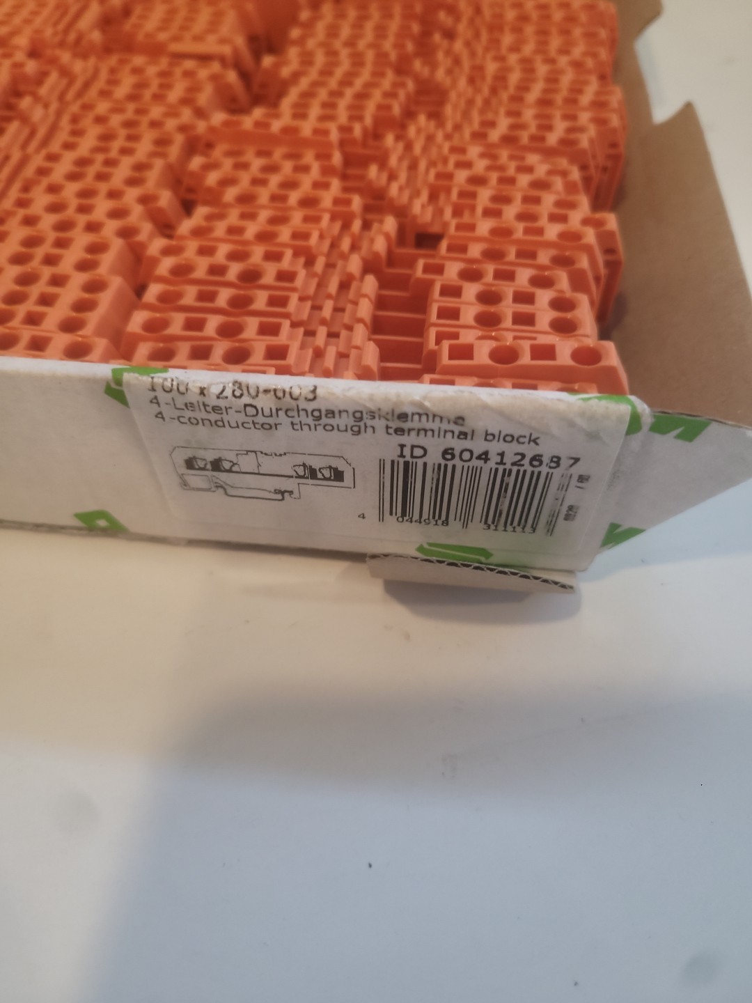 Wago 280-603 Terminal Block 280603 (Pack of 100)