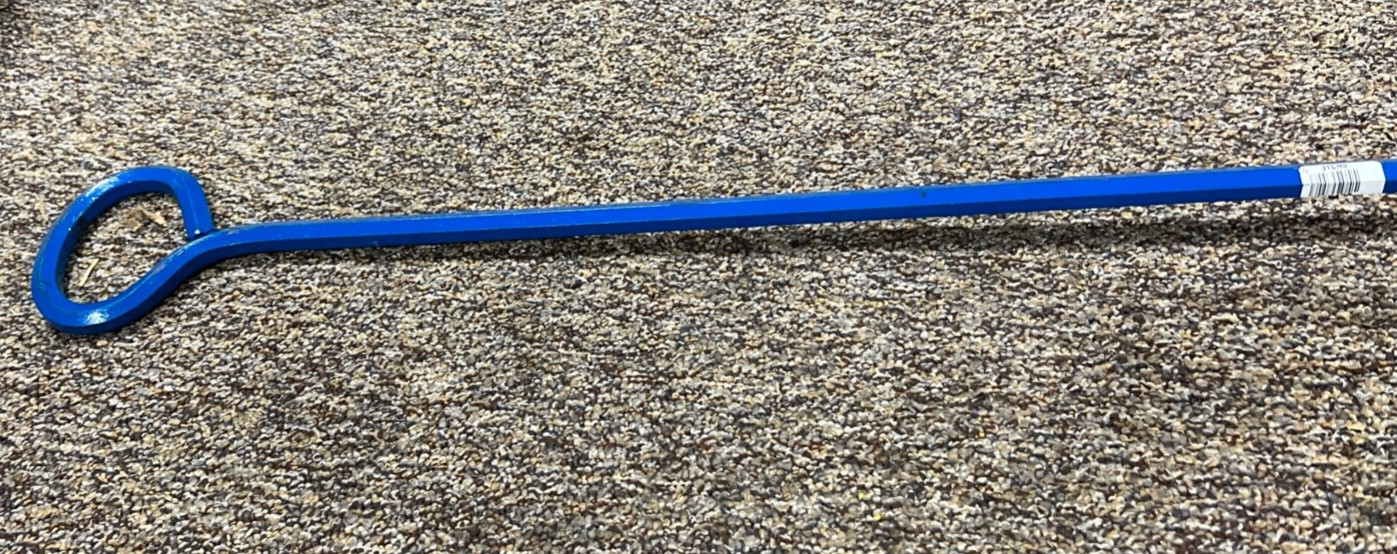 (QTY 1) Cherne 3TCR5 015438 Manhole Cover Hook, 36 In Blue 90 Deg. Handle