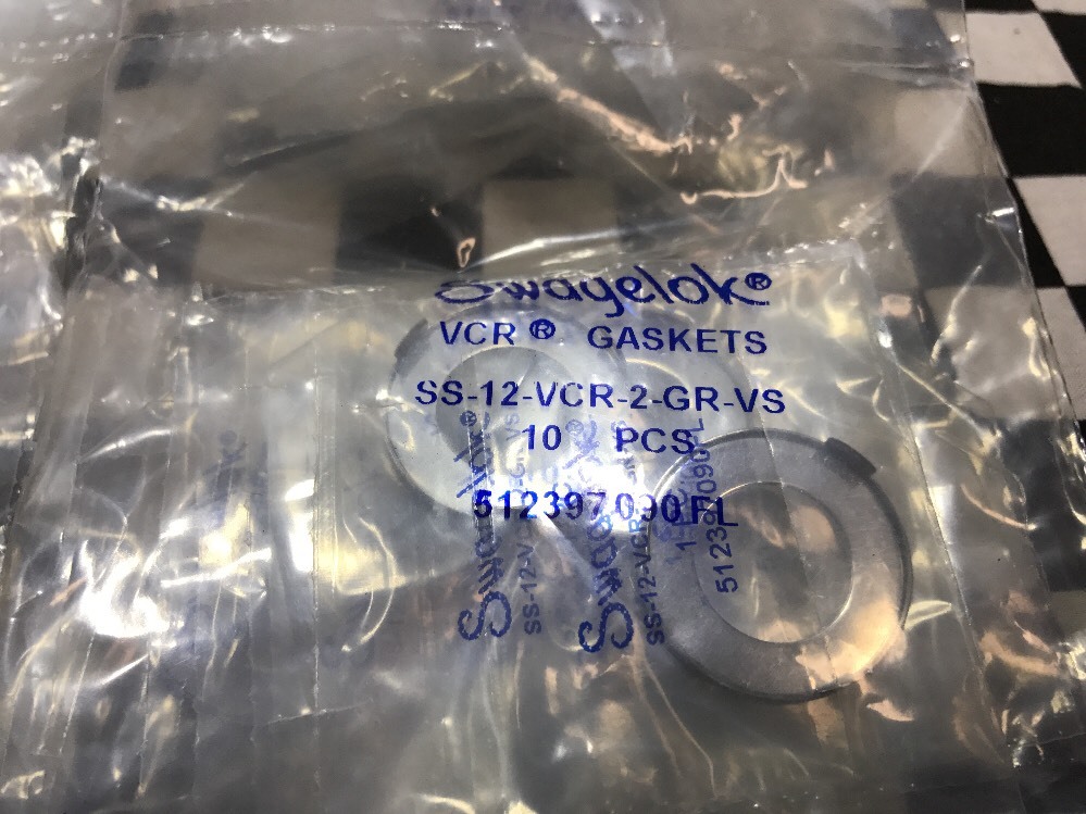 LOT OF 20, Swagelok gasket retainer VCR 3/4″, SS-12-VCR-2-GR-VS #130Z39 BOX A