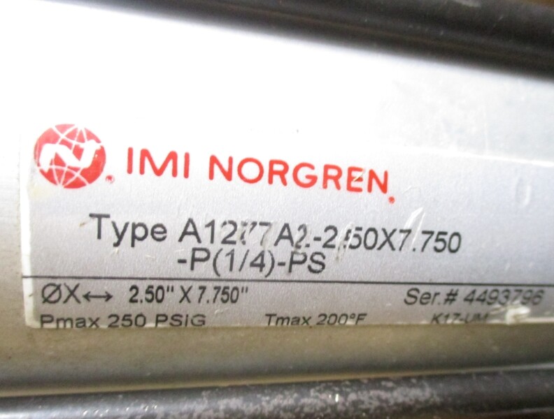 NORGREN A1277A2-250X7.750 250PSI NSNP