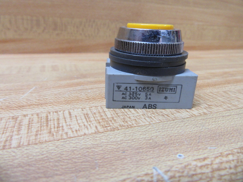 IDEC 41-10650 Izumi Push Button ABS Yellow