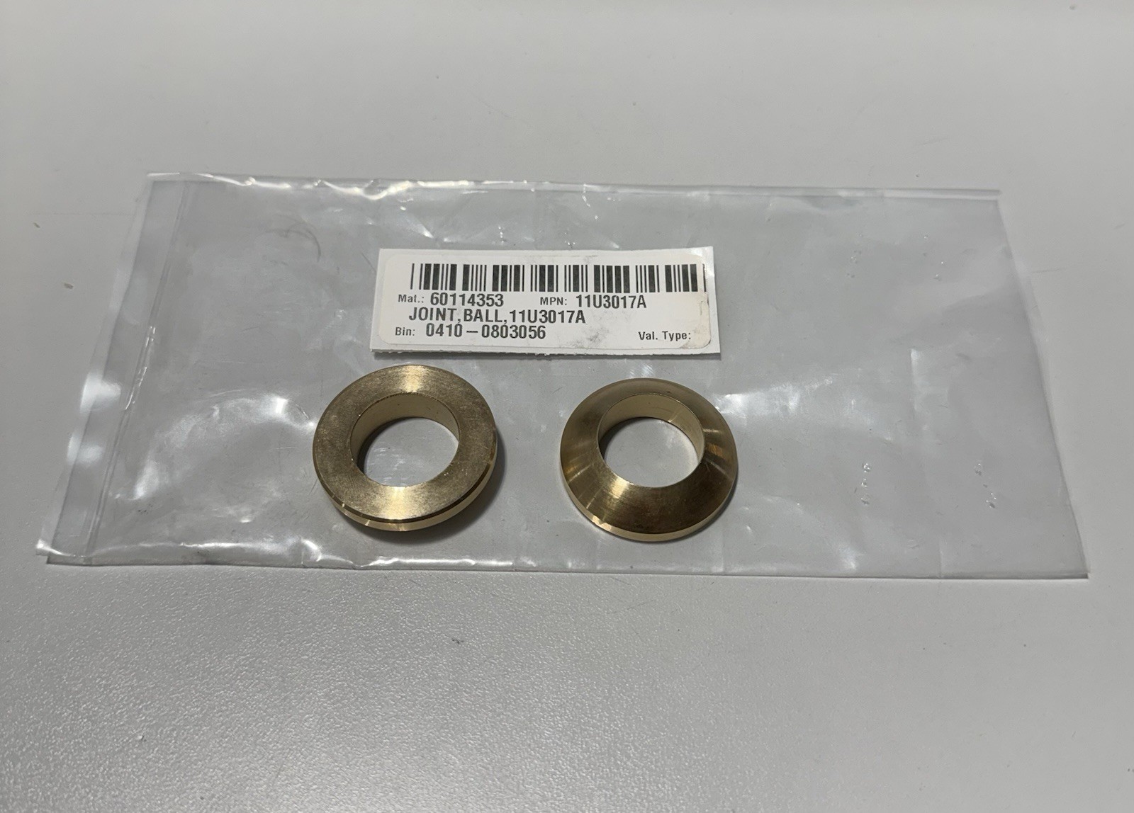 *2 QTY* Systematics Holmatic 11U3017A SY-500-9066 Heat Seal Brass Conical Washer