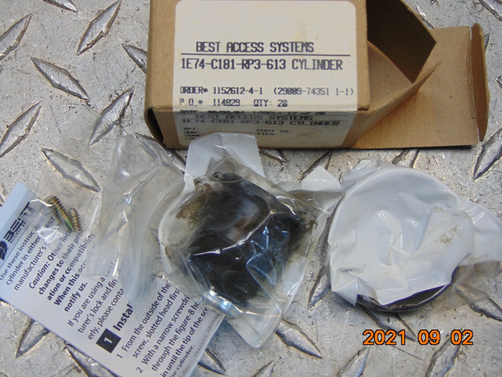 NEW Best Access 1E74-C181-RP3-613 Cylinder NO CORE