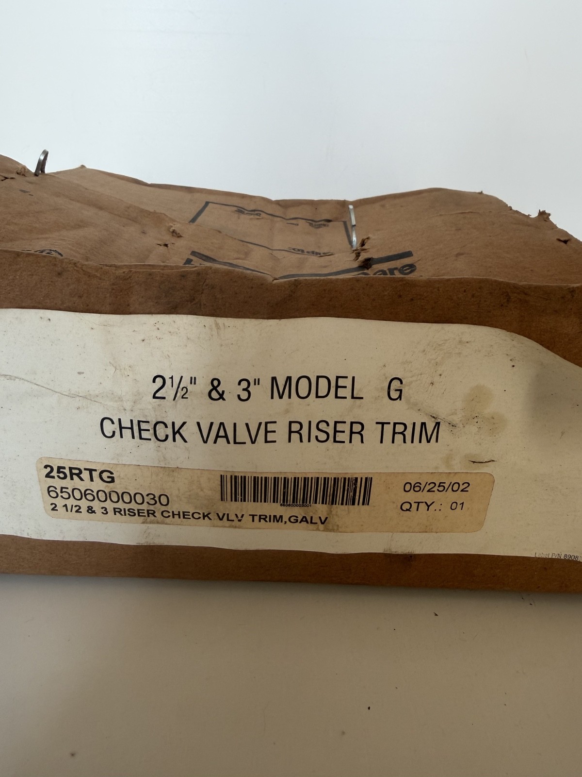 Reliable 2-1/2″ & 3″ Trim for MODEL G RISER CHECK VALVE 6506000030
