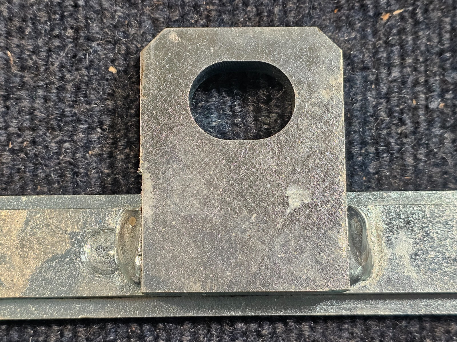 Tennant 386263 Right Side Squeegee Frame Weldment, Stainless Steel