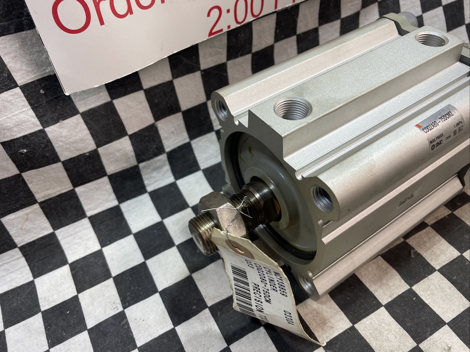 SMC CDQ2A80-75DCMZ, CDQ2A8075DCMZ, CQ2-Z COMPACT CYLINDER, SHIPSAMEDAY