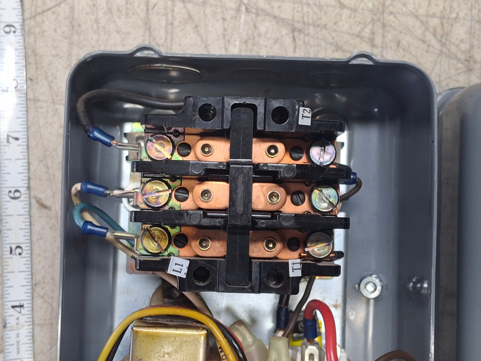 Furnas D18132-9 Motor Furnas Control Electrical Box Delta Rockwell On Off Switch