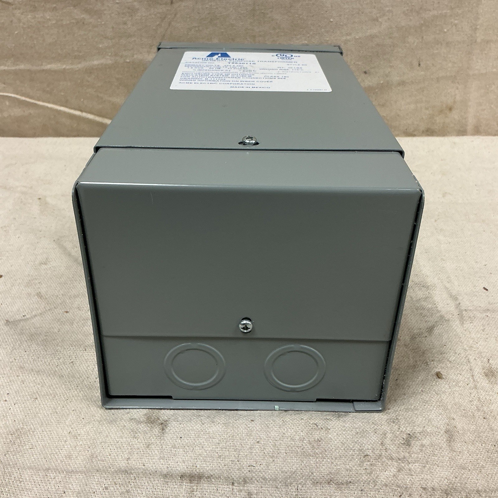 ACME ELECTRIC T253011S Dry Type Power Distribution Transformer 240/480V 120/240V