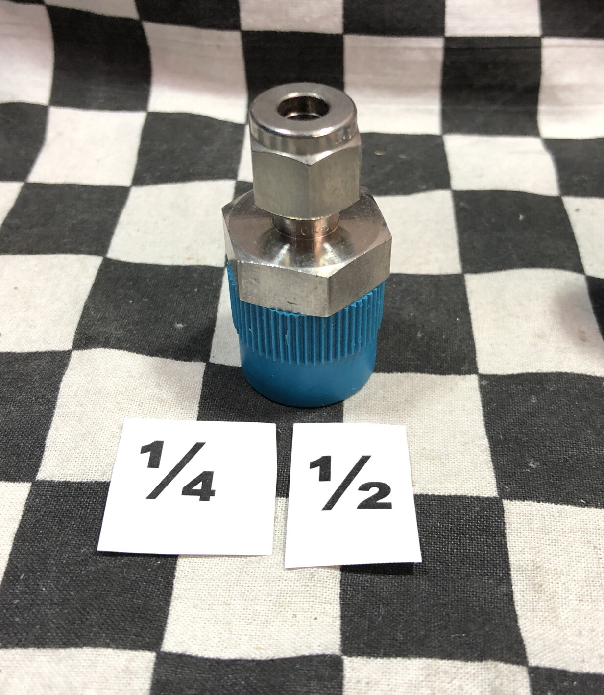 SWAGELOK MALE CONNECTOR, SS-400-1-8, SS-600-1-6, SS-400-1-4, LOT OF 7 #122Q17