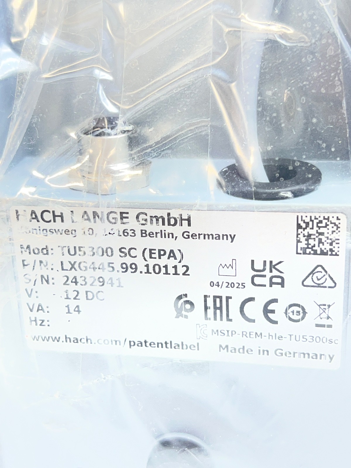 HACH LXG445.99.10112 TU5300SC (EPA) Low Range Laser Turbidimeter