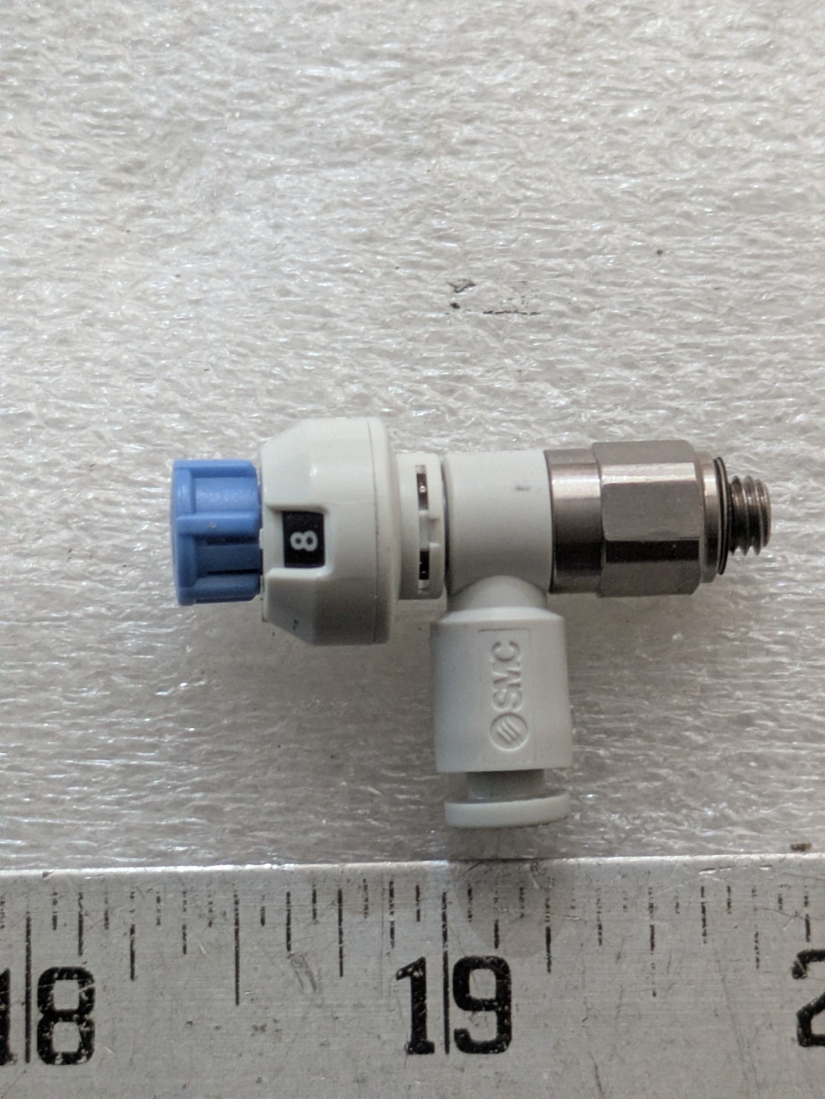 SMC AS1211F Speed Controller Elbow 5/32 M5 Metered-In Pneumatic Flow Valve OEM