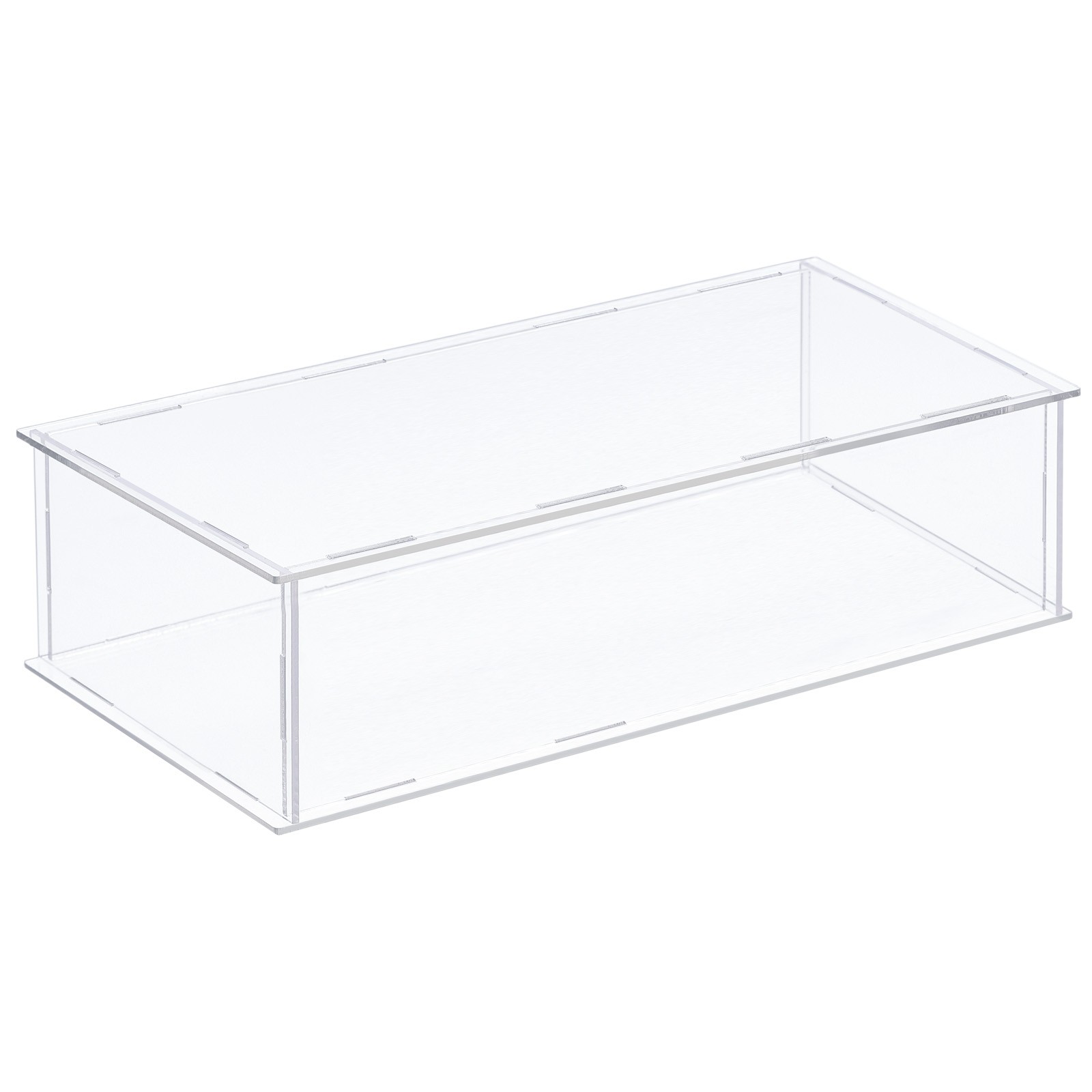 Acrylic Display Case Plastic Box Cube Storage Box Transparent 41x21x10.5cm