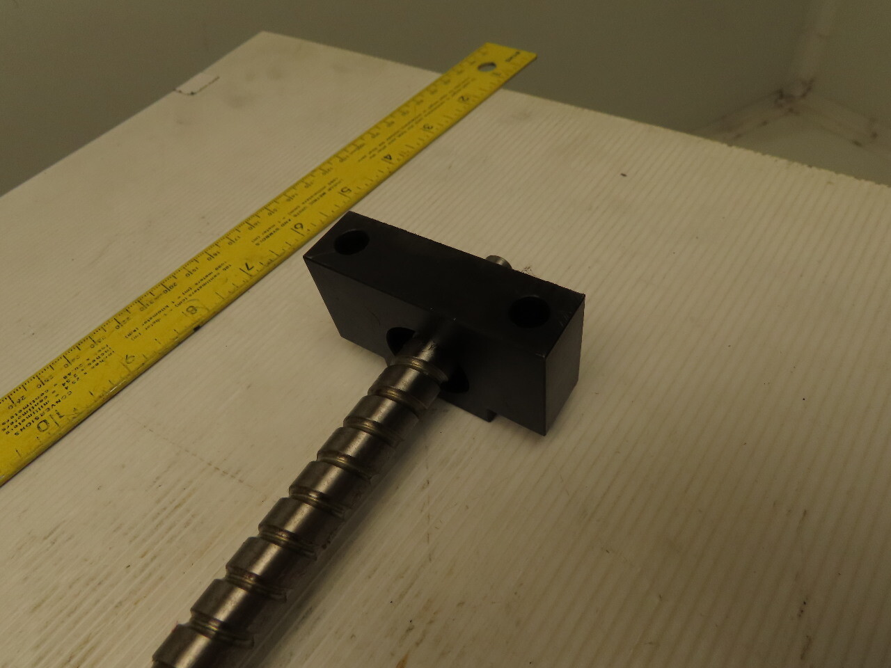 15mm OD Ball Screw And Nut 9.5mm Pitch From CMM CNC DIY 24″ Stroke