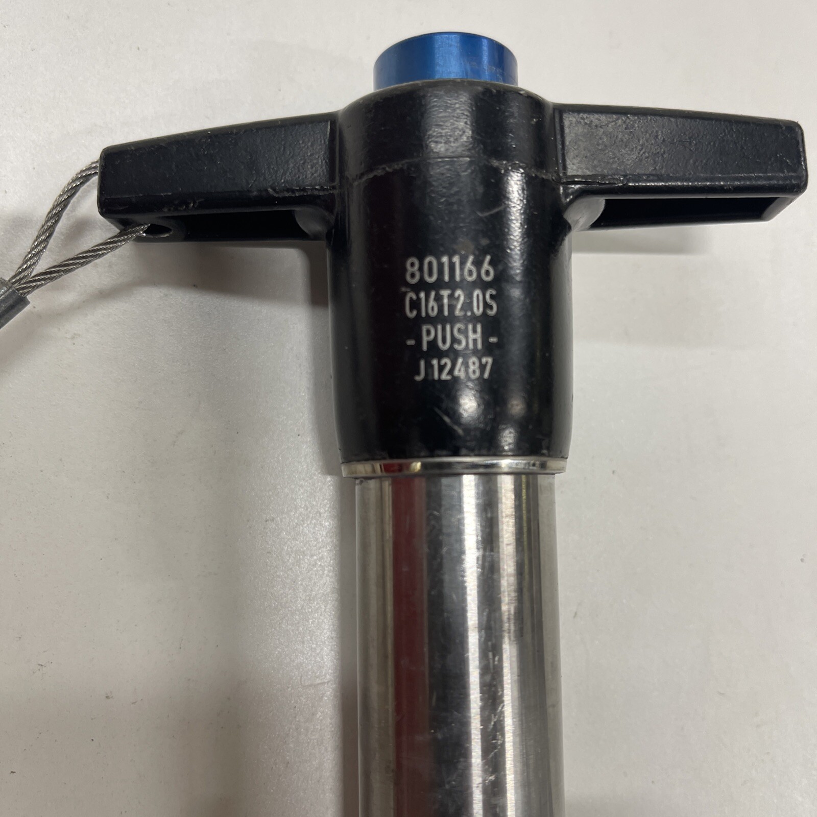 Jergens 801166 KLP 1” T-Handle Push Button Release Pin. Excellent Condition
