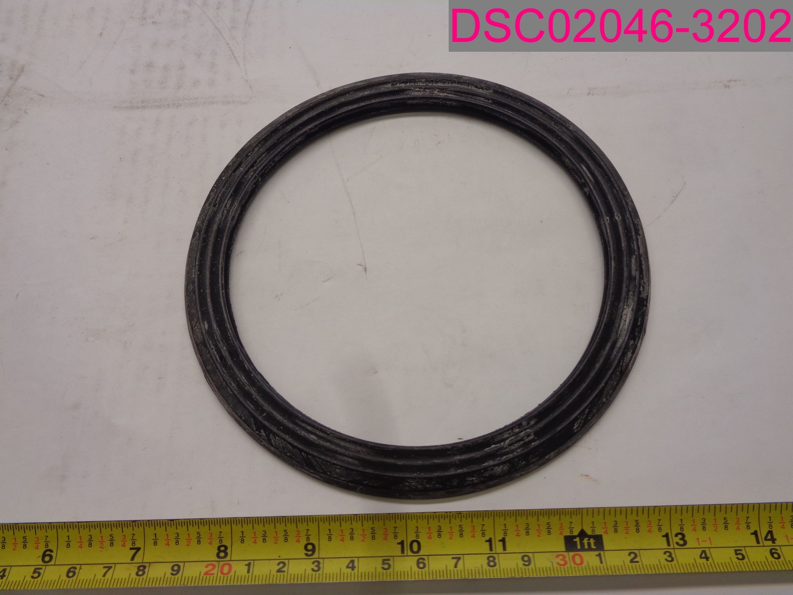 QTY=4; 6″ Dia. Seal, Gasket, Washer, Rubber