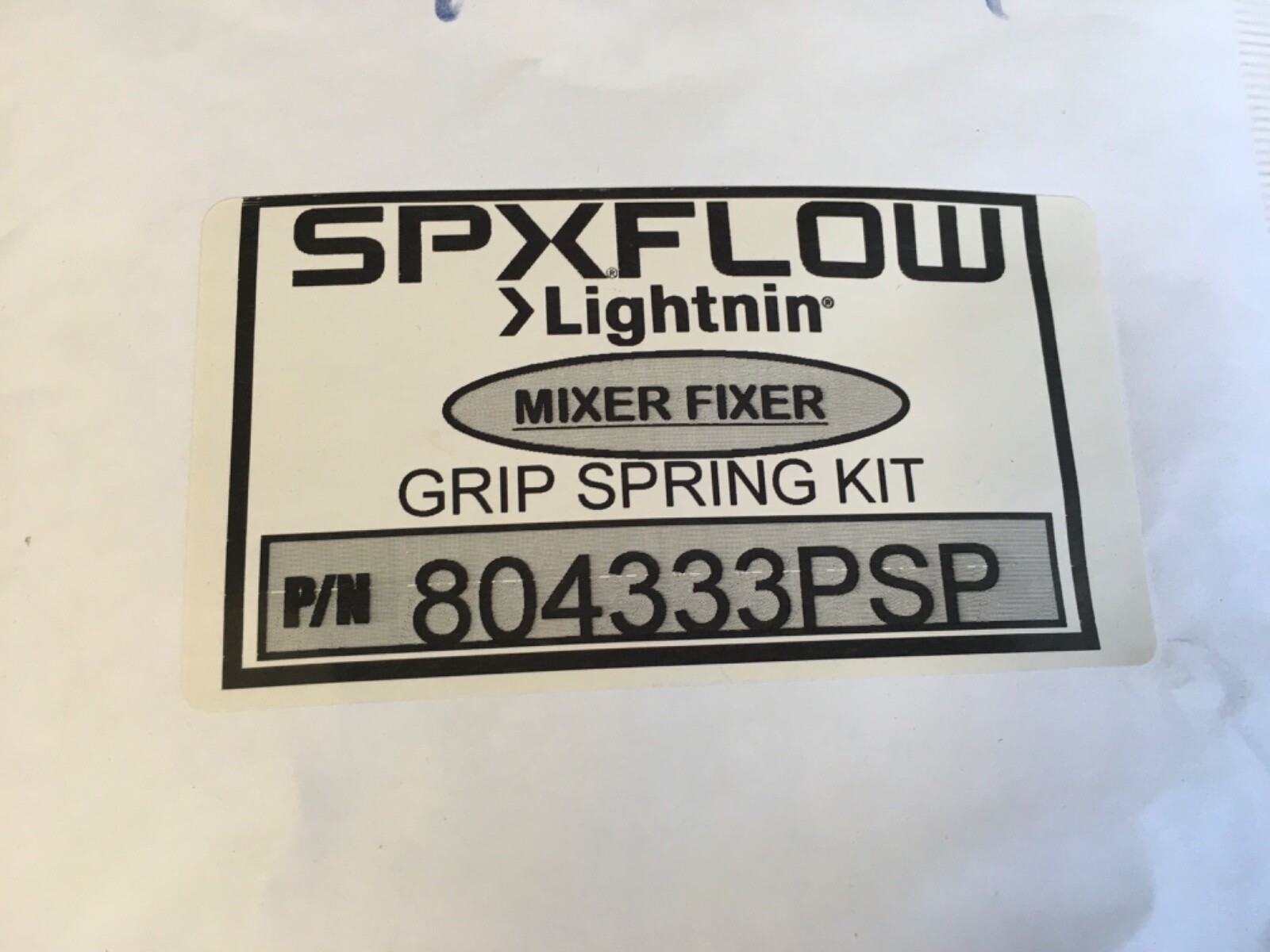 SPX FLOW 804333PSP Lightnin Mixer Fixer Grip Spring Kit (KB)