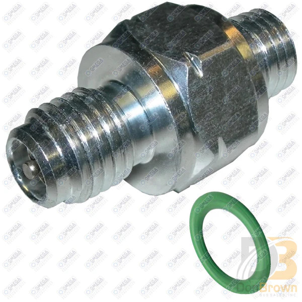 FITTING 3/8-24in MOR X M10-1.25 MALE SWITCH W/VALVE MT1606