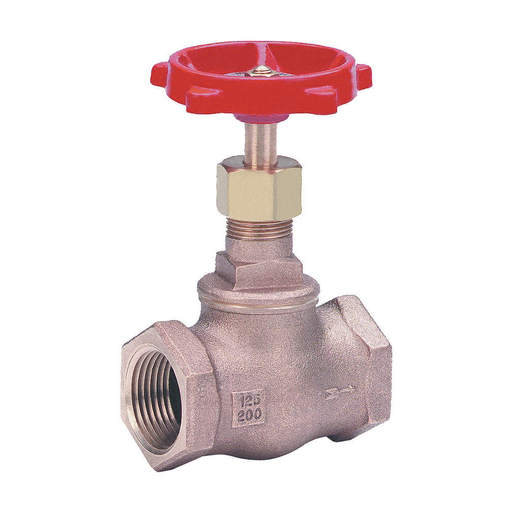 MILWAUKEE VALVE 502 1 1/4 Globe Valve,1-1/4″,Bronze,FNPT,200 psi 1JLC2