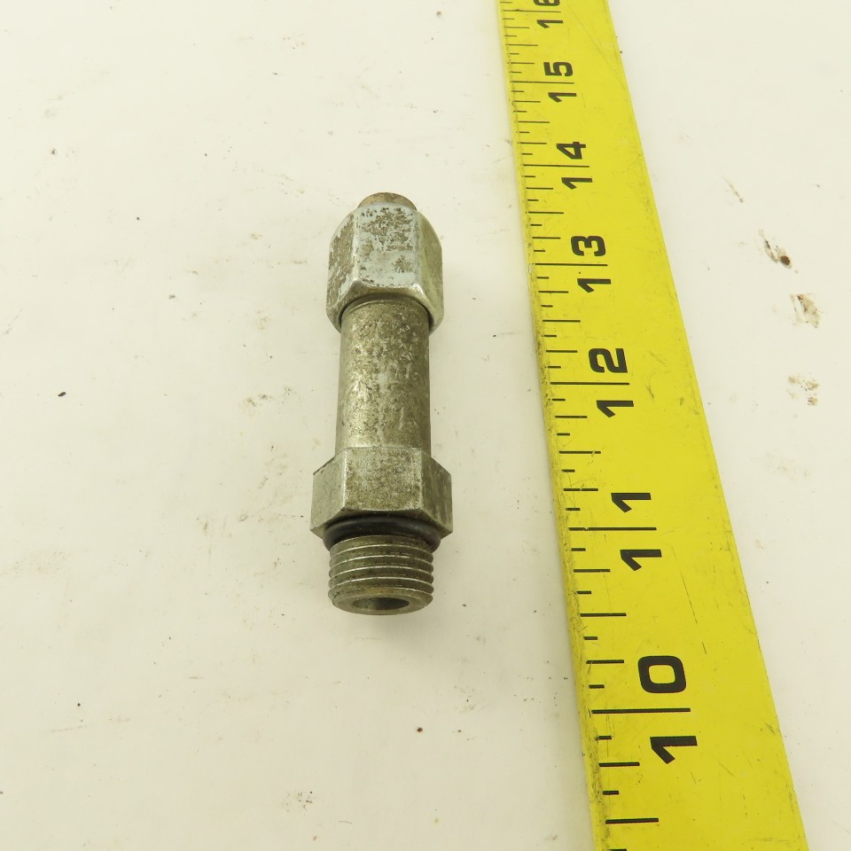 1/4″ OD Tube 9/16-18 JIC Flare 9/16-18 Male O-Ring Seat Extension 2-1/2″ OAL
