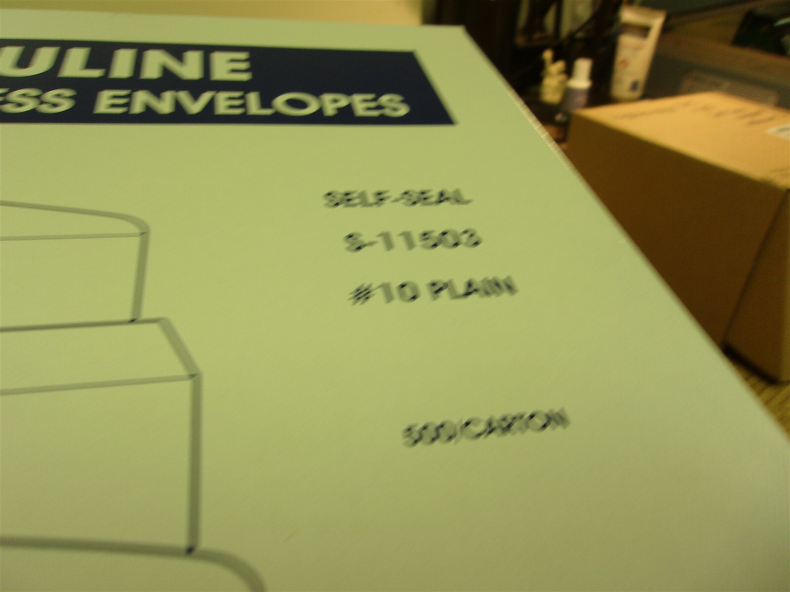 NEW Uline Business Envelopes S-11503 #10 Plain Lot of 500 *FREE SHIPPING*