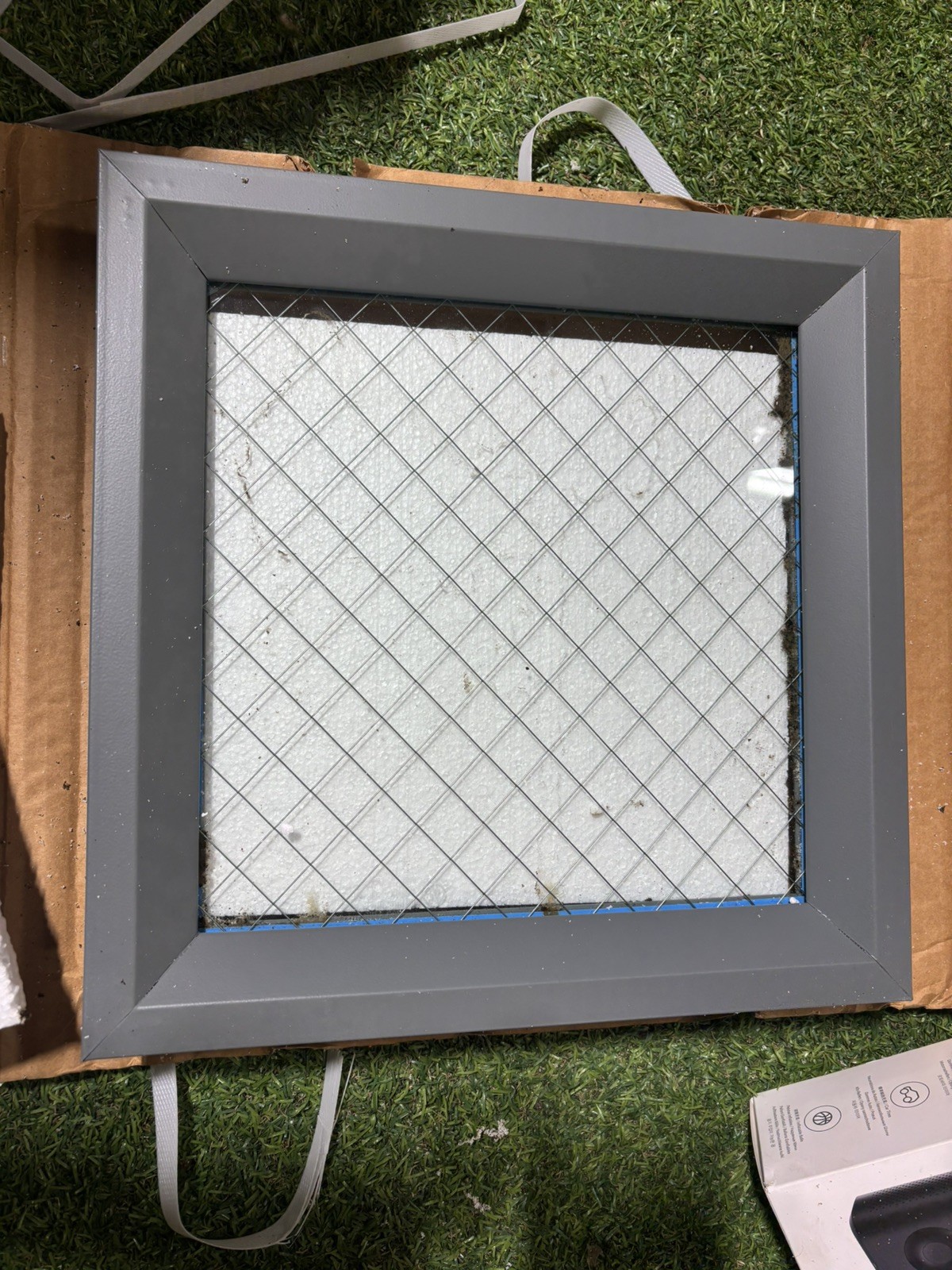 National Guard L-Fra100-Pro3-Gt118-12X12 Lite Kit With Glass, 12Inx12in, Gry