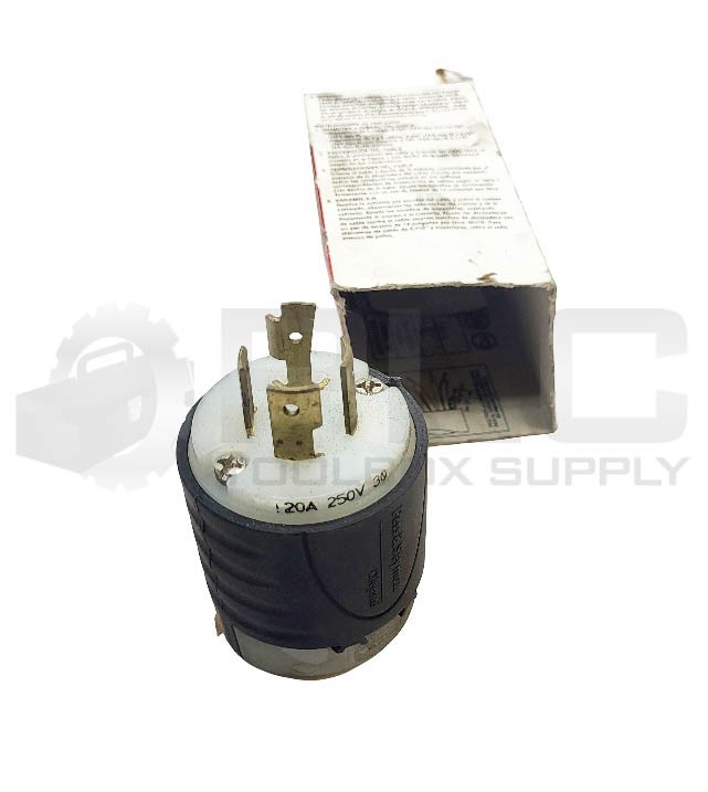 LOT OF 2 NEW PASS & SEYMOUR L1520-P TURNLOK PLUG 20A 3PH 250V 3P *READ*