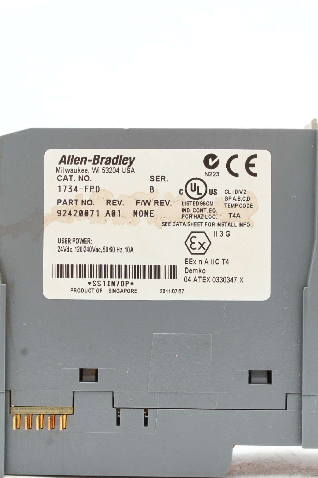 Allen-Bradley 1734-FPD Point I/O Field Power Distributor Module *Read