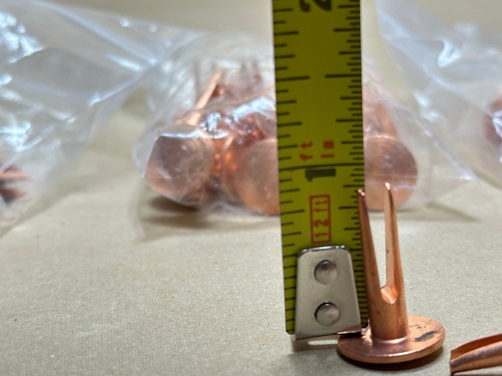 75x PC Lot Cleaver Brooks 84100551000 Copper Bifurcated Split Rivet