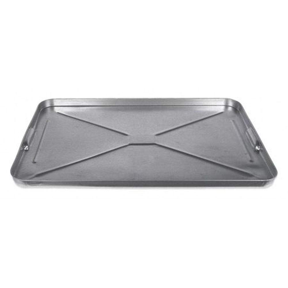 Heavy Duty Galvanized Oil Drip Pan Rust Resistant Garage Floor Protection Tray