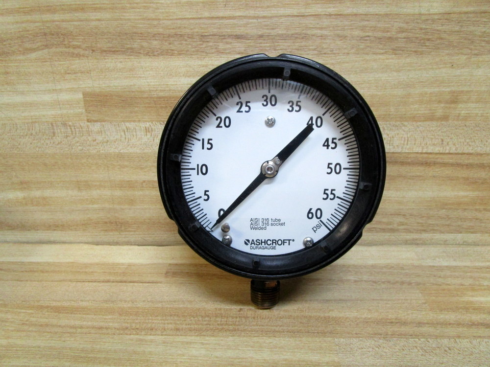 Ashcroft 45 1279 SS 04L Pressure Gauge 451279SS04L