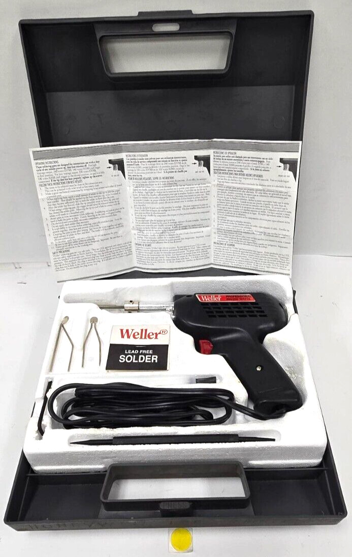 WELLER SOLDERING GUN; D550; 260/200 WATTS; 120V; 60HZ; 2.5A; 6S HEATING TIME