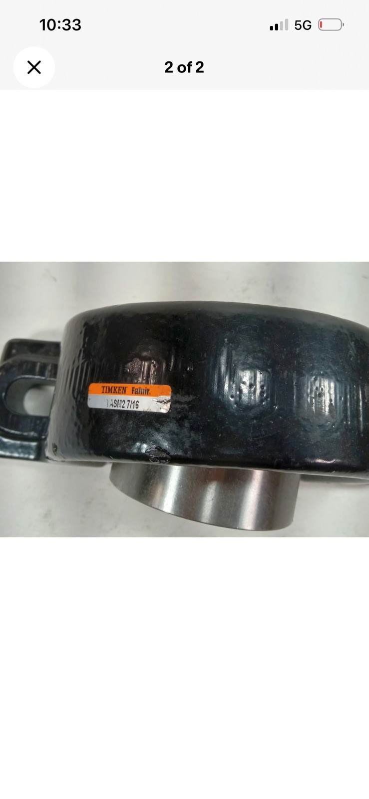 1 NEW TIMKEN YASM2 7/16 2 BOLT PILLOW BLOCK BEARING