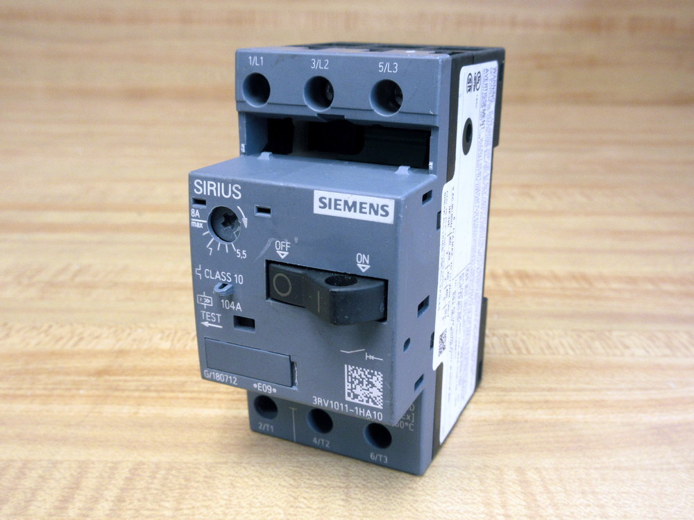 Siemens 3RV1011-1HA10 Circuit Breaker 3RV10111HA10 G/180712 *E09*