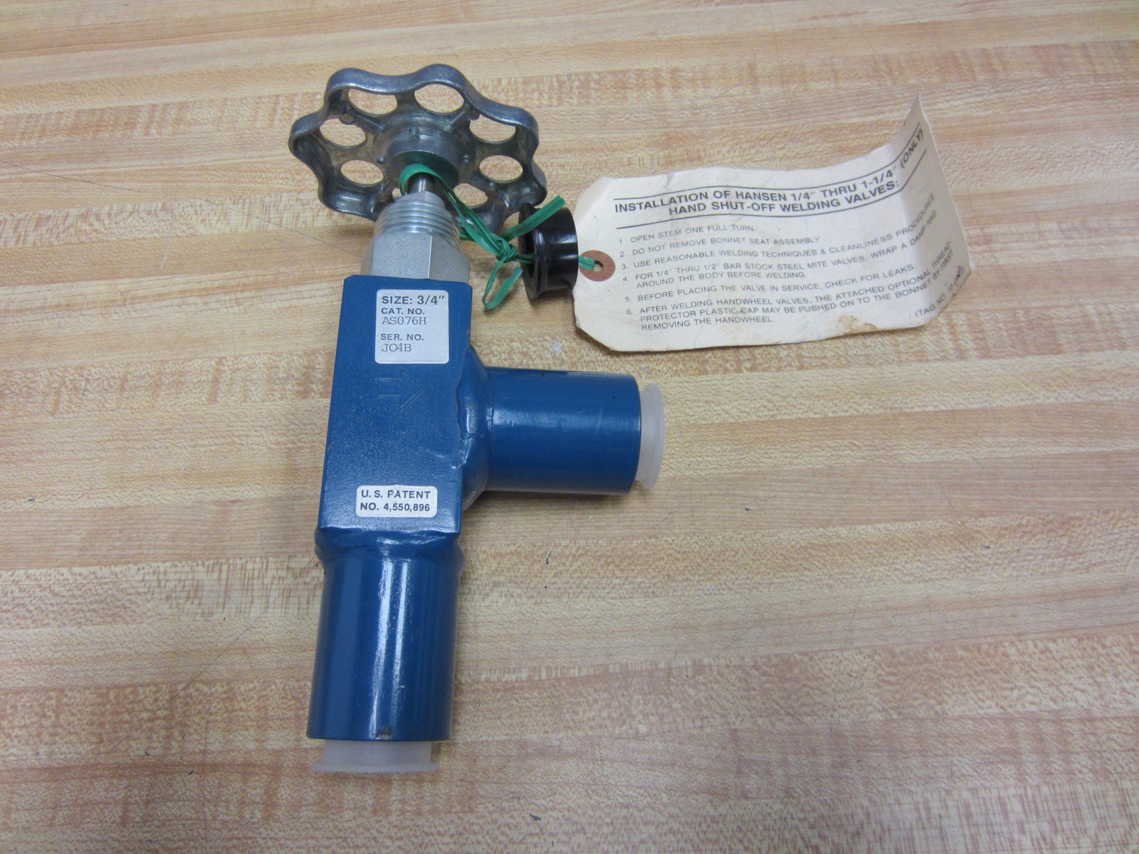 Hansen AS076H Angle Valve AS076H 3/4″ 400PSIG