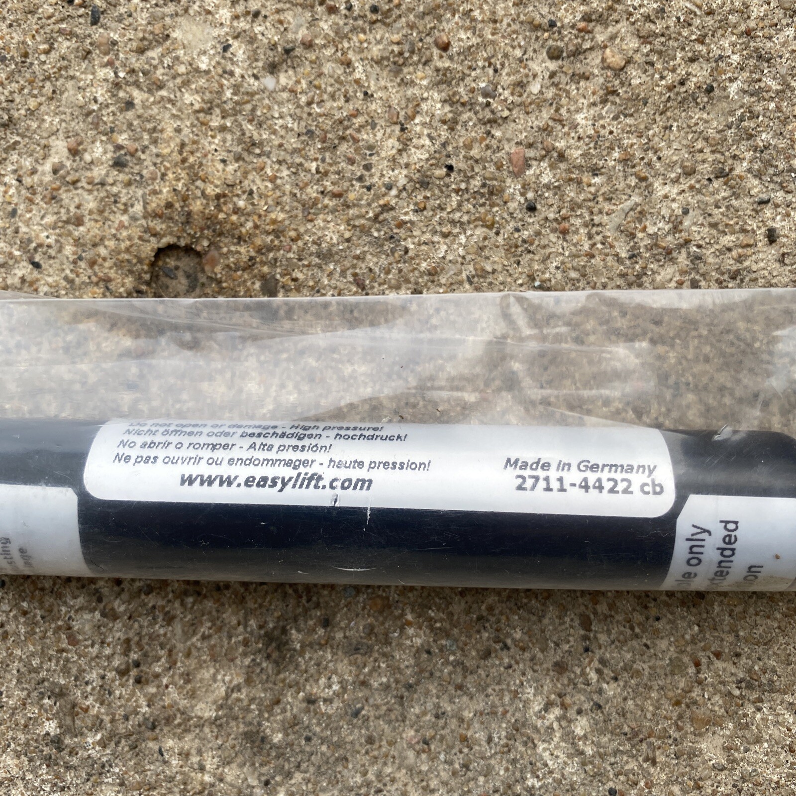 Bansbach Easylift Damper 6.3” Compressed 8.27” Extended HX1MO-001