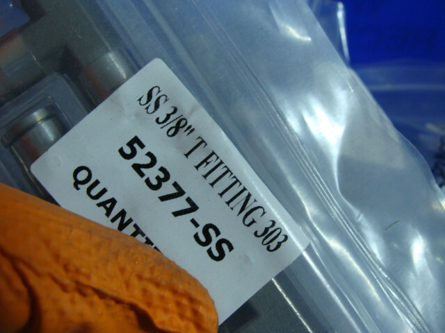 LOT OF 3 SS 3/8″ FITTINGS 303 52377-SS