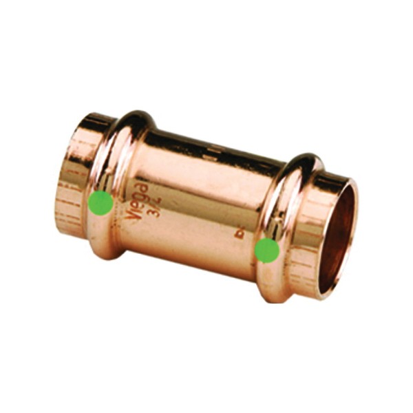 VIEGA 78067 1-1/2″ Copper Coupling CxC With Stop