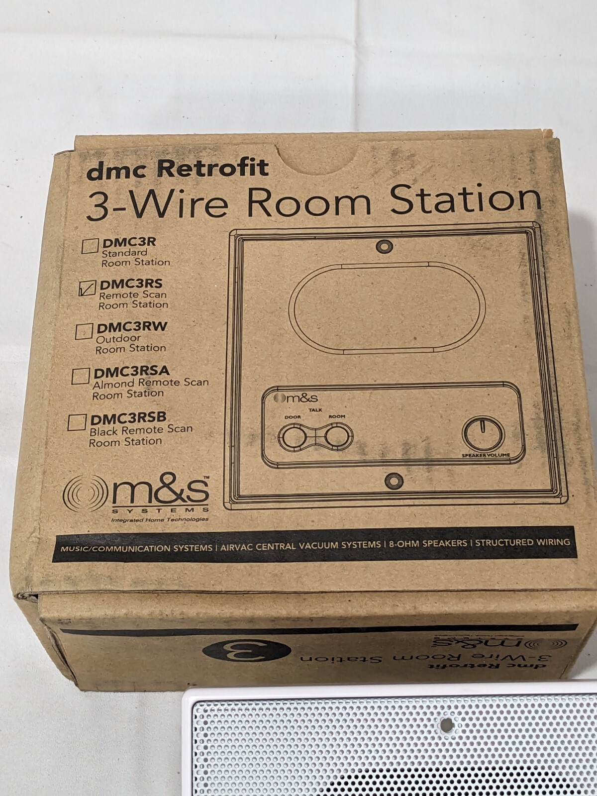 M&S Systems 5″ 3-Wire Radio Remote Scan Station – White DMC3RS