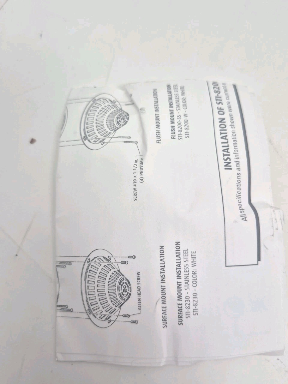 Safety Technology International STI-8200-SS Stainless Steel Smoke Detector Cover