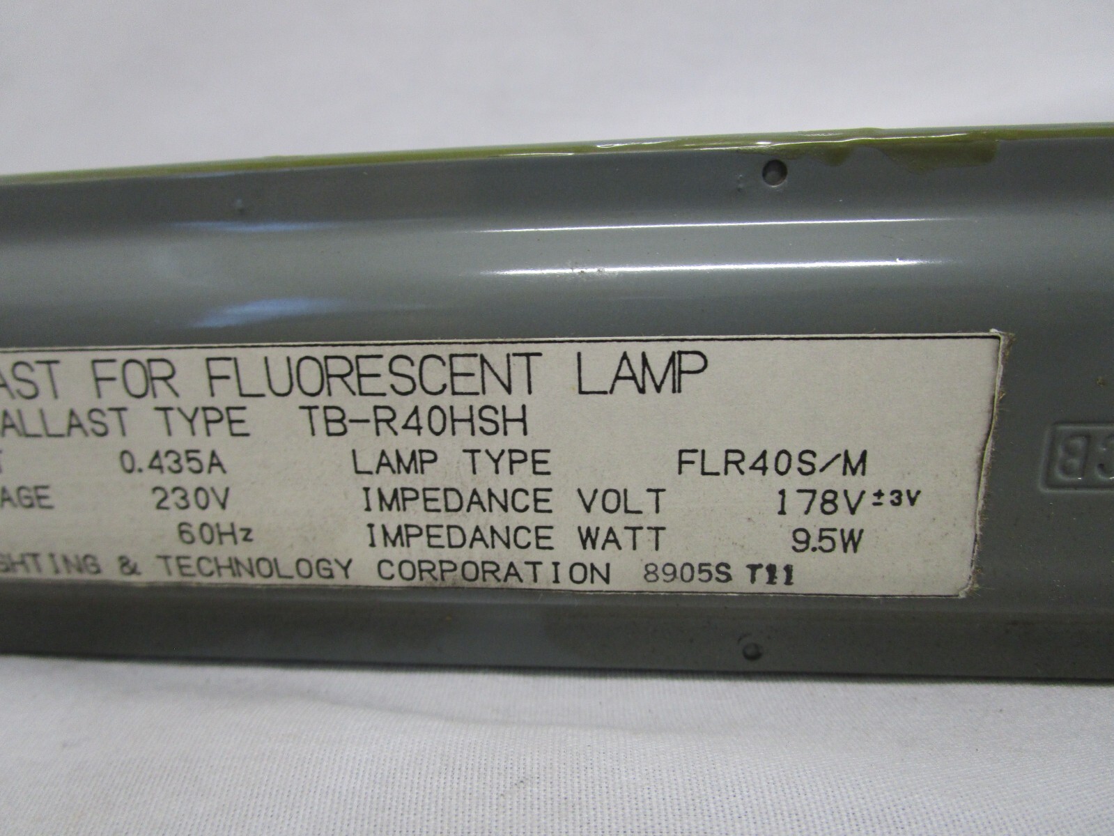 NEW TOSHIBA LIGHTING TB-R40HSH TEST BALLAST FOR FLR40S/M FLUORESCENT LAMP LIGHT