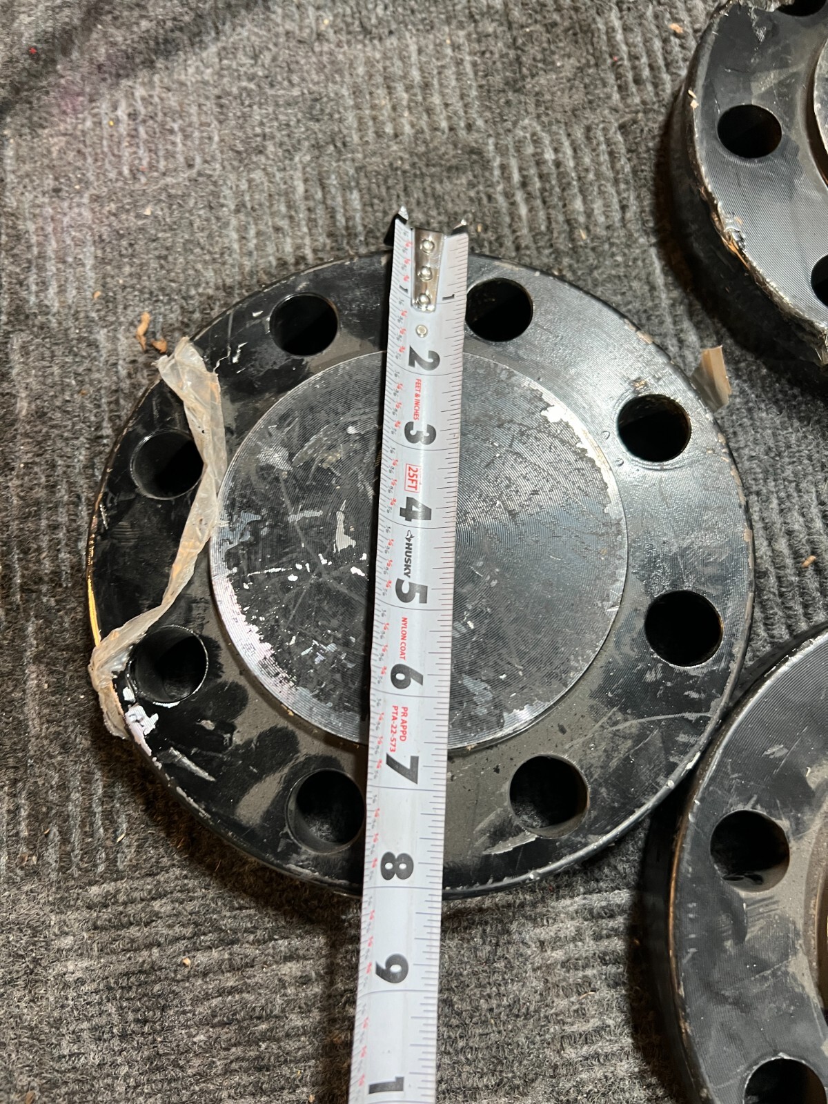 (QTY 3) Boltex Galvanized Blind Flange 8″ x 5″ B16 3 600 A7SA-105-N/A694 F42 GBD