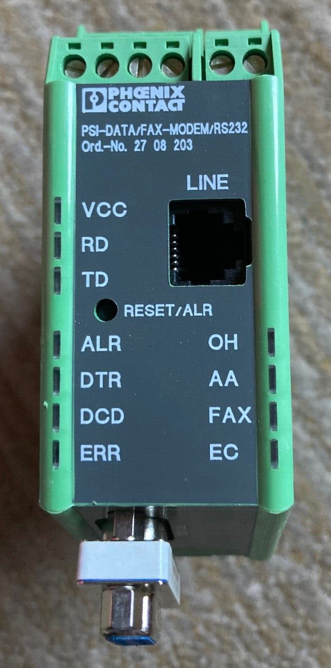 Phoenix Contact Din Rail Mounted Modem PSI-DAA/FAXMODEM RS232 27 08 203~#1