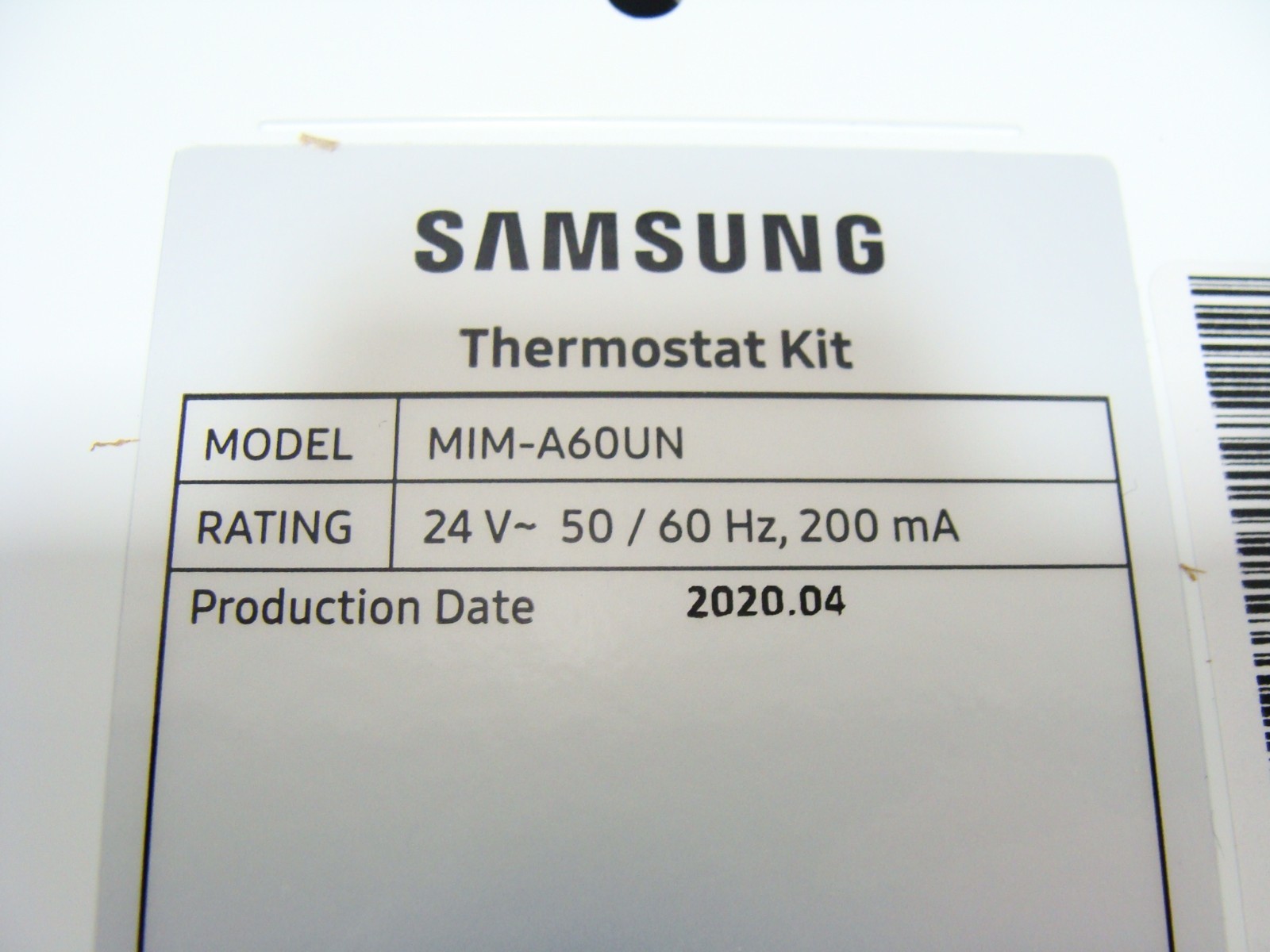 New Samsung MIM-A60UN 24VAC Third Party Thermostat Adapter Kit