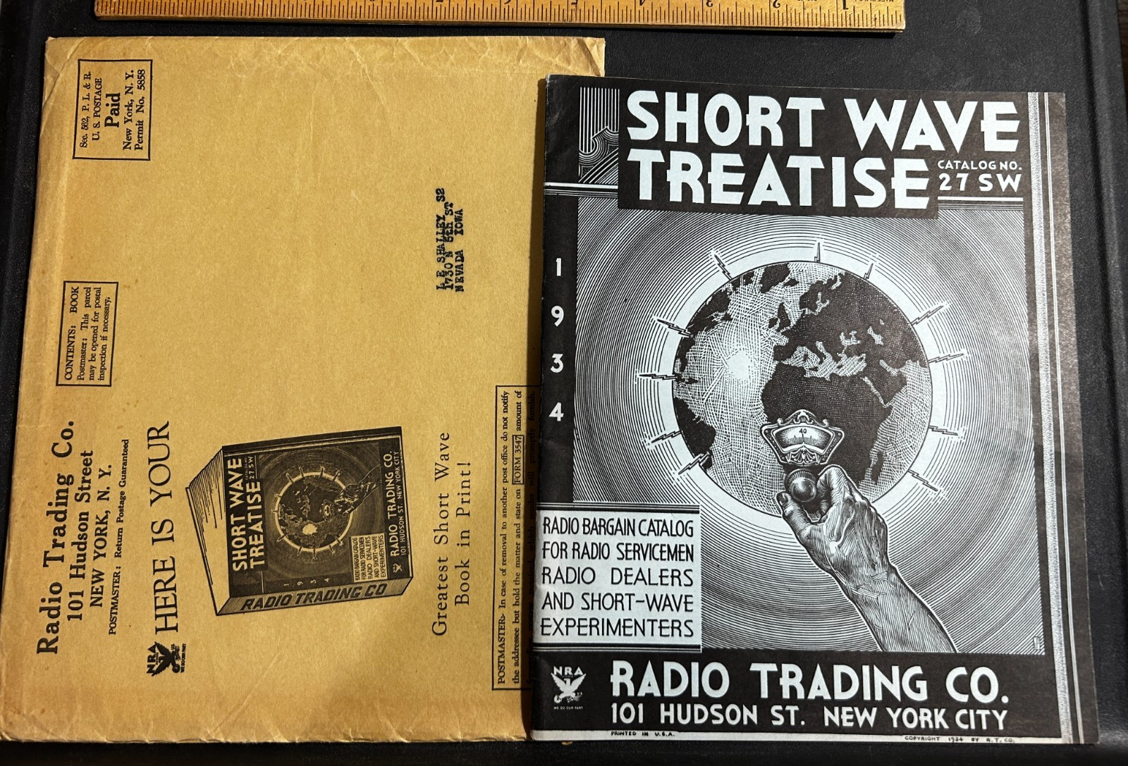 Radio Trading Co Vintage 1934 Catalog Short Wave Treatise Radio Parts Speakers+