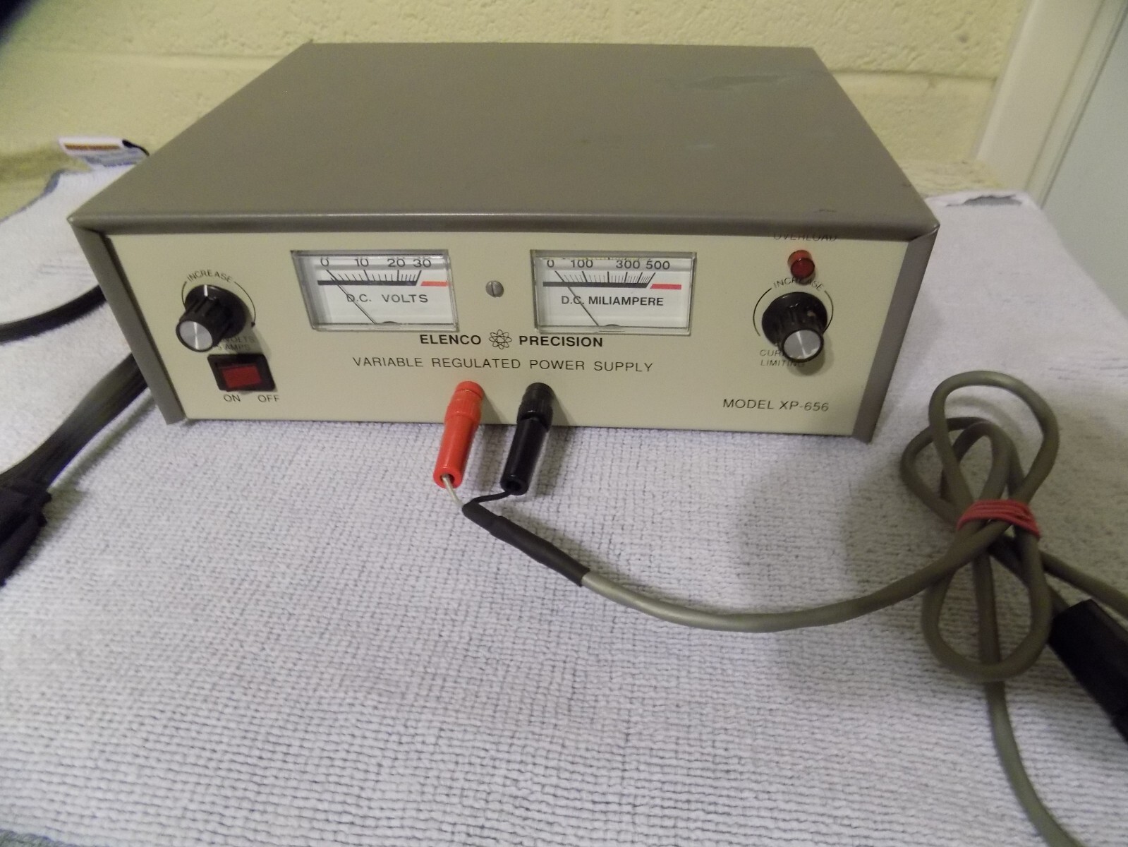 Elenco Precision XP-656 Laboratory Variable Regulated Power Supply TESTED WORKS
