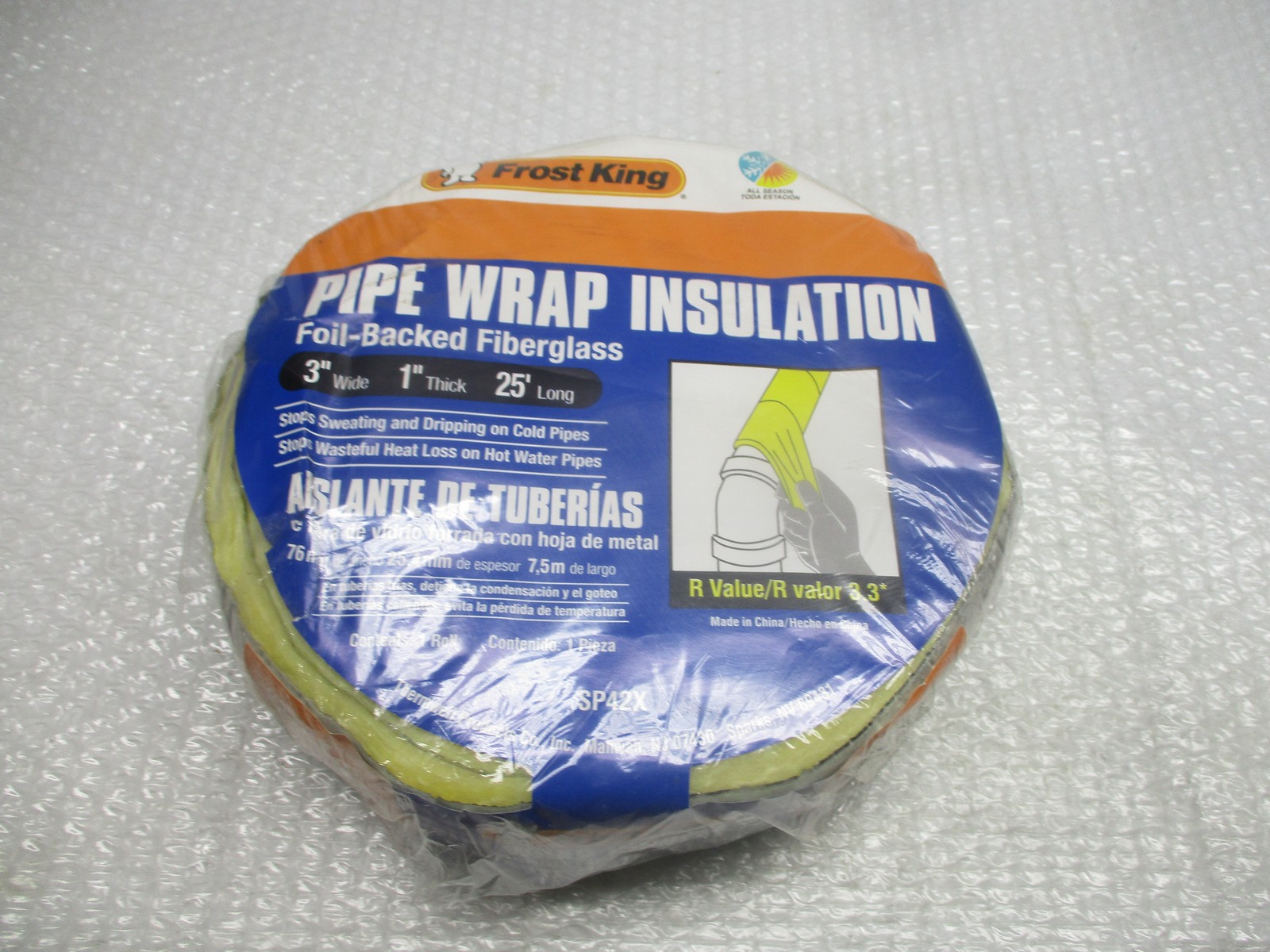 FROST KING SP42X INSULATION 3″X1″X25′ NSMP