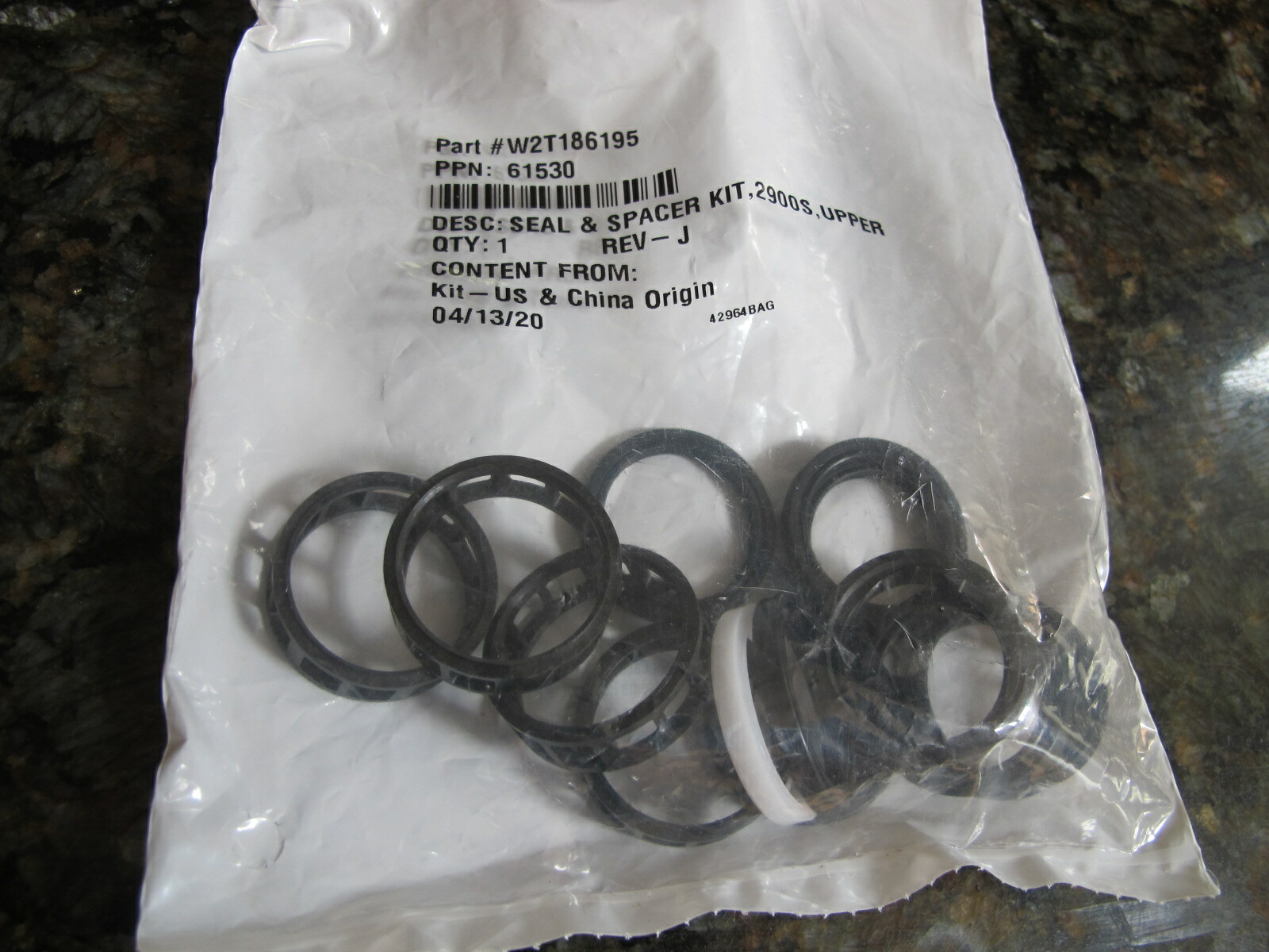 Evoqua water W2T186195 SEAL & SPACER KIT 2900S